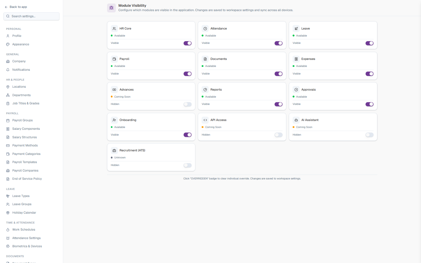 Module Visibility