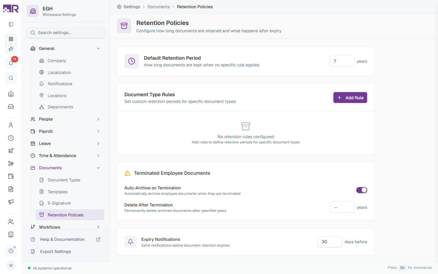 Retention Policies Overview