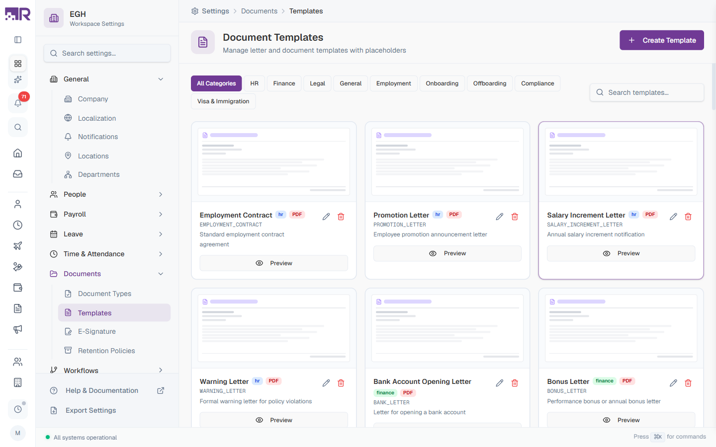 Document Templates Overview